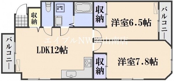 備前西市駅 徒歩33分 2階の物件間取画像